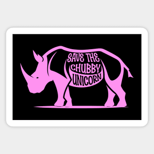 Save the Chubby Unicorn, World Rhino Day Sticker